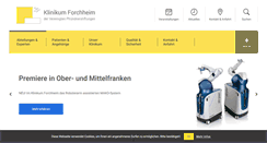 Desktop Screenshot of klinikumforchheim.de